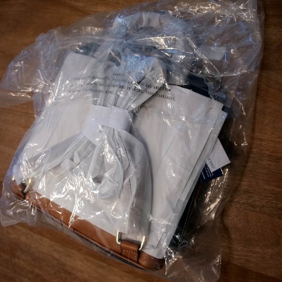Dooney & Bourke Blue and Tan Backpack main image 5